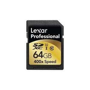  Lexar Professional 400x 64 GB SDXC UHS I Card LSD64GCTBNA400 LEXAR 