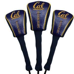  Cal Golden Bears Navy Blue Three Pack Golf Club Headcovers 