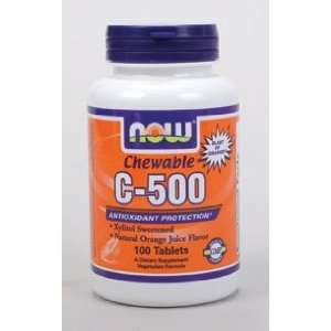  NOW Foods   C 500 Chewable 100 tabs Health & Personal 
