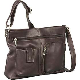 Le Donne Leather Two Pocket Crossbody Bag   eBags