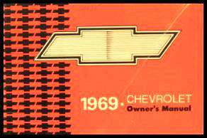 1969 Chevrolet ORIG Owners Manual Caprice Impala  