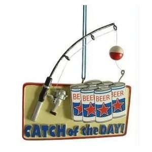  Catch of The Day Fishing For Beer Christmas Ornament 