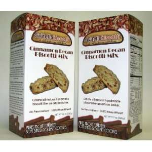 Cinnamon Pecan Biscotti Mix Twin Pack  Grocery & Gourmet 