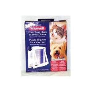  DOOR W/ CLEAR FLAP, Color: WHITE; Size: SMALL (Catalog Category: Dog 