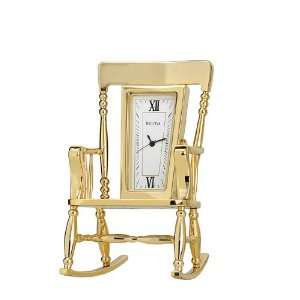  Bulova Rocking Chair Miniature Collection Clock B0419 