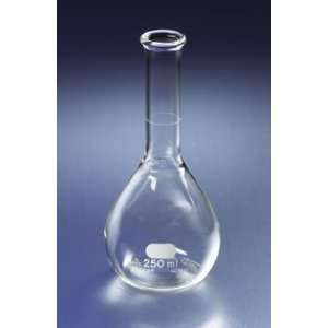  PYREX 250mL Phosphoric Acid Volumetric Flasks, Wide Neck 