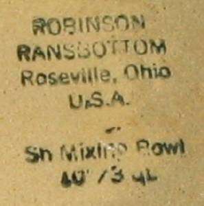 Ransbottom Yellow 2 Mixing Bowl Set Vtg Roseville Ohio  