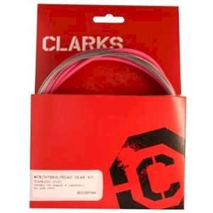  Clarks Gear Cable Kit Front Rear Pink: Electronics