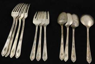 Lot of Royal Crest Sterling Silver Flatware 7 Forks+4 Spoons420g 