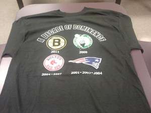 Boston Bruins a Decade of Dominance black shirt size XXL  