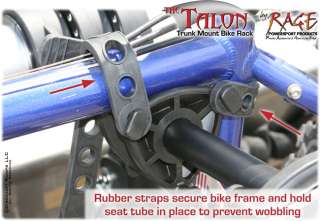 the trunk mount bike rack by rage powersports has a