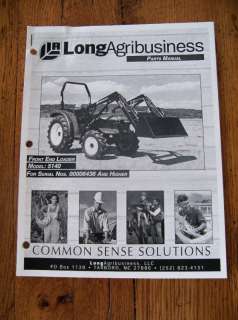Long Agribusiness Tractor Parts Manual 5140 Loader  