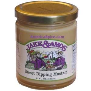 Jake & Amos Sweet Dipping Mustard, 11 fl: Grocery & Gourmet Food