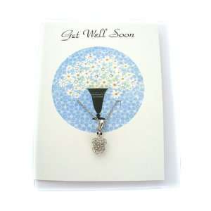  Fashion Jewelry ~ Get Well Soon Message Card with 