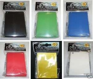 Packs Yugioh Deck Protectors 6 Different Colors  