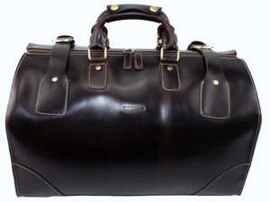 Men Genuine Cowhide Leather Travel Case/Duffle Hand Bag  