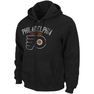 Flyers Black All Around Full Zip Hoody Sweatshirt Philadelphia Flyers 