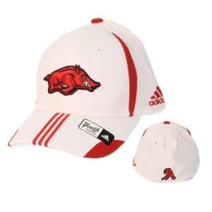 Arkansas Razorbacks Kids White Flex Fit Baseball Hat (Ages 6   12 