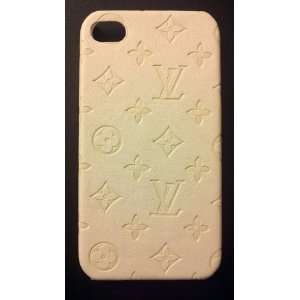  LV pattern hard case for iphone 4g/s (cream): Everything 