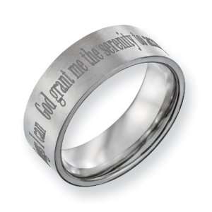  Titanium Flat 8mm Brushed Comfort Fit Wedding Band Ring 