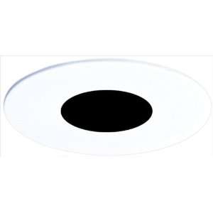   Elco EL990W Black / White 4 Pinhole Trim with Baffle