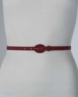 Skinny Leather Belt  