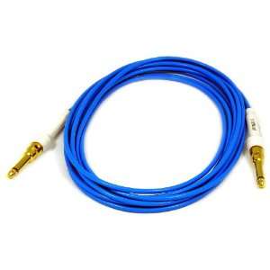  George Ls .155 Guage 15 Foot Blue Cable with Gold Straight 