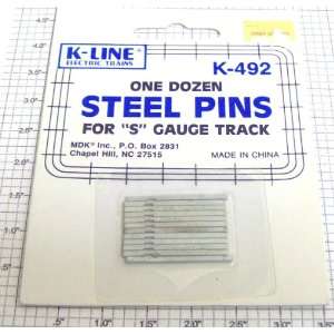  K Line K 492 S Gauge Steel Track Pins (12) Toys & Games