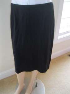 Talbots Black Stretch Skirt Casual Comfy Size Small 4 6 (A2)  