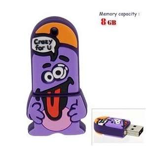  8GB Mini Finger Man Flash Drive (Purple): Electronics