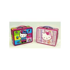    Hello Kitty Tin Tote Lunch Box by Tin Box Company: Toys & Games