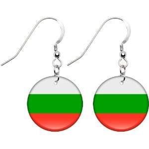 Bulgaria Flag Earrings