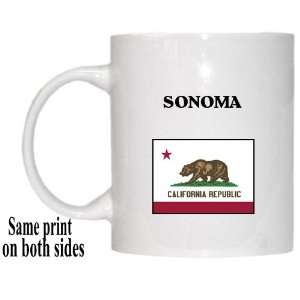    US State Flag   SONOMA, California (CA) Mug 