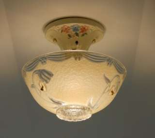   Deco Porcelain Porcelier Ceiling light fixture Chandelier Antique Lamp