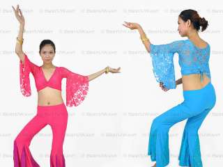 Belly Dance Sparkling Dots Flare Pants Trousers Costume  