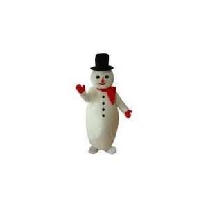  Puffy Snowman Adult Mascot Costume 