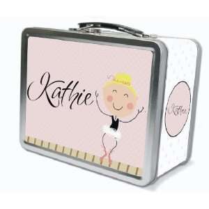   Blonde Hair Ballerina Personalized Lunch Box