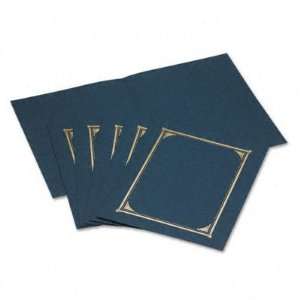 Navy Document Covers, 9.75x12.5, 6/pack