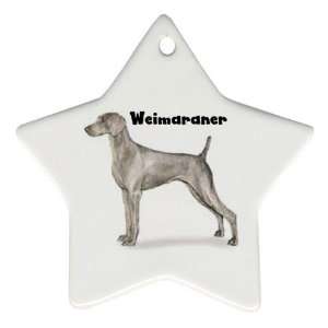  Weimaraner Ornament (Star)