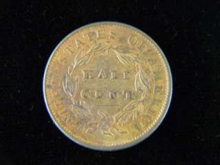 1833 Half Cent Classic Head Unc /B 196  