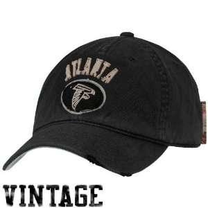  Reebok Atlanta Falcons Black Vintage Adjustable Slouch Hat 