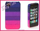 RARE* Juicy Couture PINK PURPLE BLUE CANDY Stackable Iphone 4 4S Case 