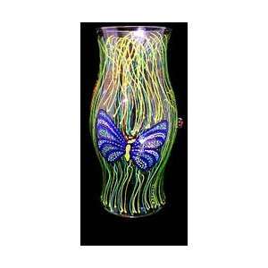   Meadow Design   Hand Painted   11 inch Hurricane Shade