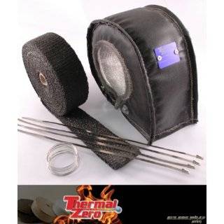 Turbo Shield Heat Blanket for T3 or T4 Turbocharger   Black   Thermal 