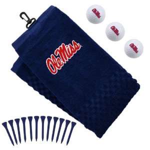   Rebels Navy Blue Embroidered Golf Towel Gift Set: Sports & Outdoors