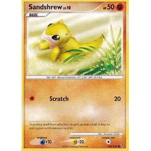 Pokemon Platinum Supreme Victors Single Card Sandshrew #124 Common 