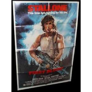  First Blood SYLVESTER STALLONE ORIGINAL MOVIE POSTER 