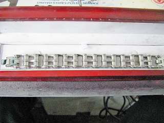   Steel Harley secondary Chain Biker Bracelet 3/4 inch wide.  