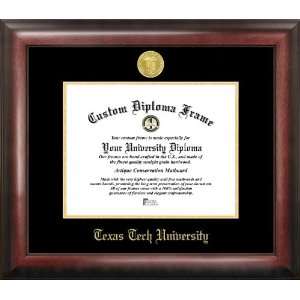  Texas Tech University Gold Embossed Diploma Frame: Sports 