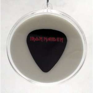 Iron Maiden Logo Guitar Pick With MADE IN USA Christmas Tree Ornament 